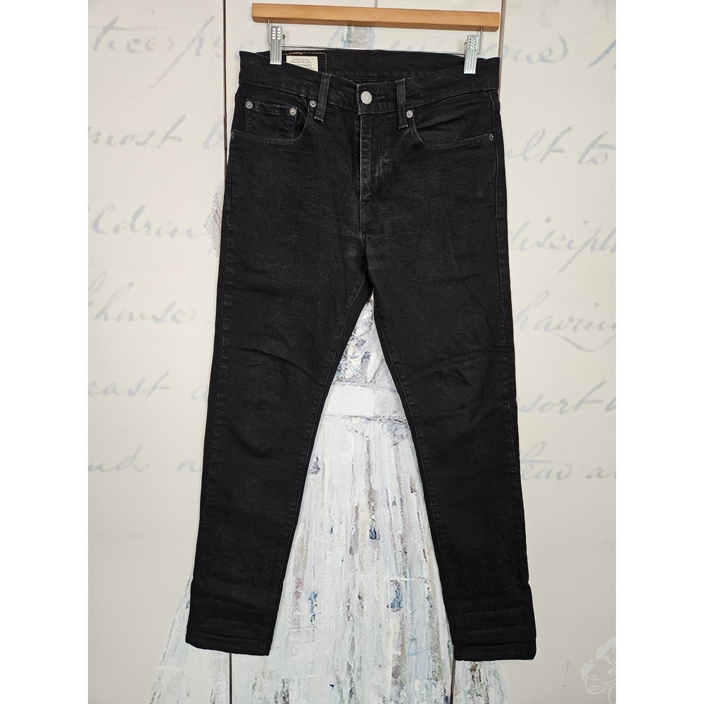 Levis Premium 512‎ Slim Taper Mens Jeans Black 29x32 (tag) 29x29 (actual)
